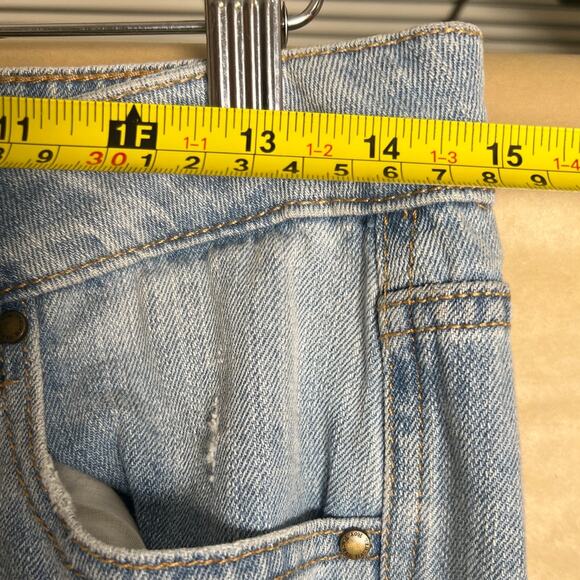 Rachel Roy Denim Boyfriend Size 27 Distressed Jeans 100% Cotton - Picture 3 of 7